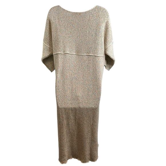Vintage Mrs. H. Winter Beige Silk Knit Sweater Dress Size S Timeless‎ Chic Retro - Picture 2 of 9